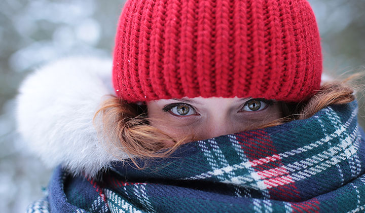 Warme Kleidung bei Erkältung