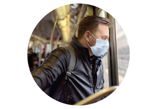 Ansteckungsrisiko unterwegs
